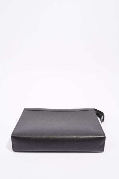 Louis Vuitton Mens Pochette Voyage Black MM
