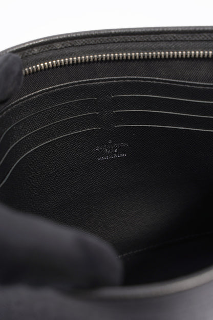 Louis Vuitton Mens Pochette Voyage Black MM