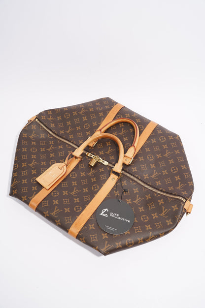 Louis Vuitton Womens Keepall Bandouliere Monogram 55
