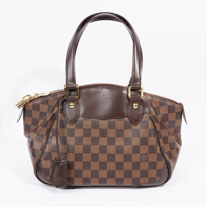 Louis Vuitton Womens Verona Bag Damier Ebene Canvas PM