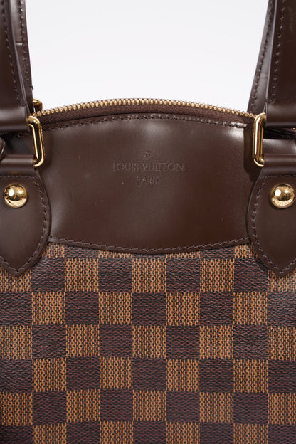 Louis Vuitton Womens Verona Bag Damier Ebene Canvas PM