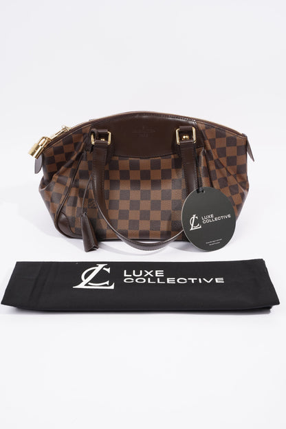 Louis Vuitton Womens Verona Bag Damier Ebene Canvas PM