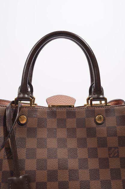 Louis Vuitton Womens Brittany Handbag Damier Ebene / Rose