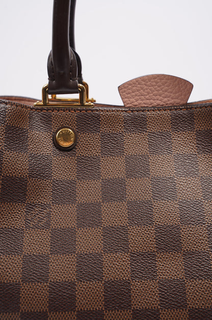 Louis Vuitton Womens Brittany Handbag Damier Ebene / Rose