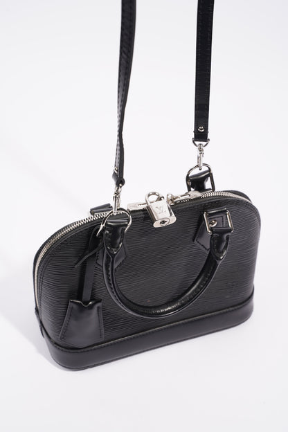 Louis Vuitton Womens Alma Black Epi Leather BB