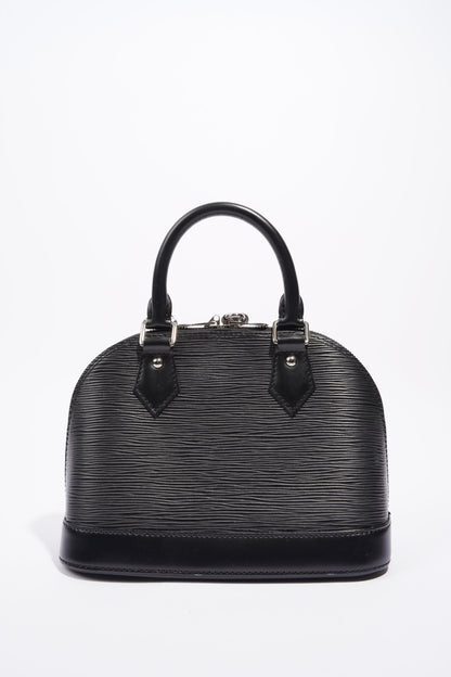 Louis Vuitton Womens Alma Black Epi Leather BB