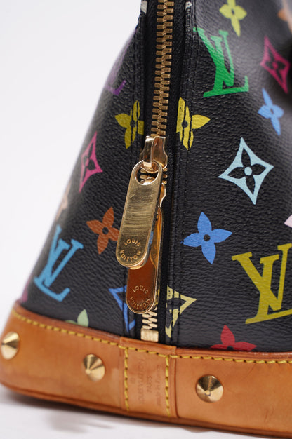 Louis Vuitton Womens Vintage Murakami Alma Black / Multi PM