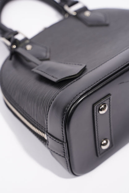 Louis Vuitton Womens Alma Black Epi Leather BB