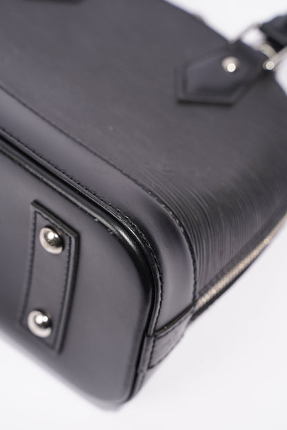 Louis Vuitton Womens Alma Black Epi Leather BB