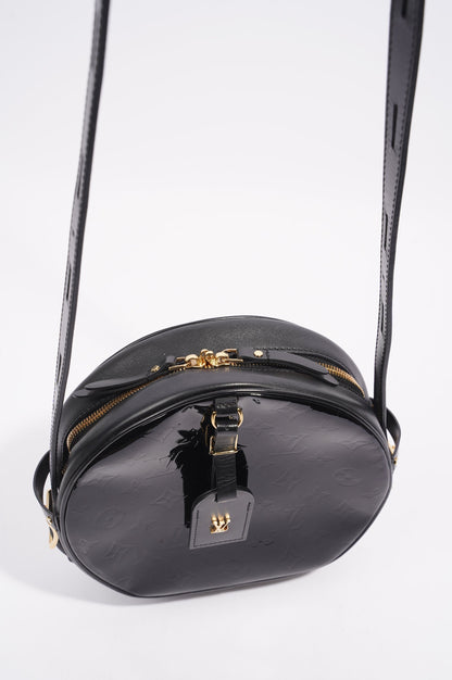 Louis Vuitton Boite Chapeau Souple Bag Black Vernis Leather