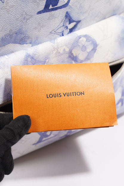 Louis Vuitton Womens Discovery Limited Edition Backpack Monogram / Blue