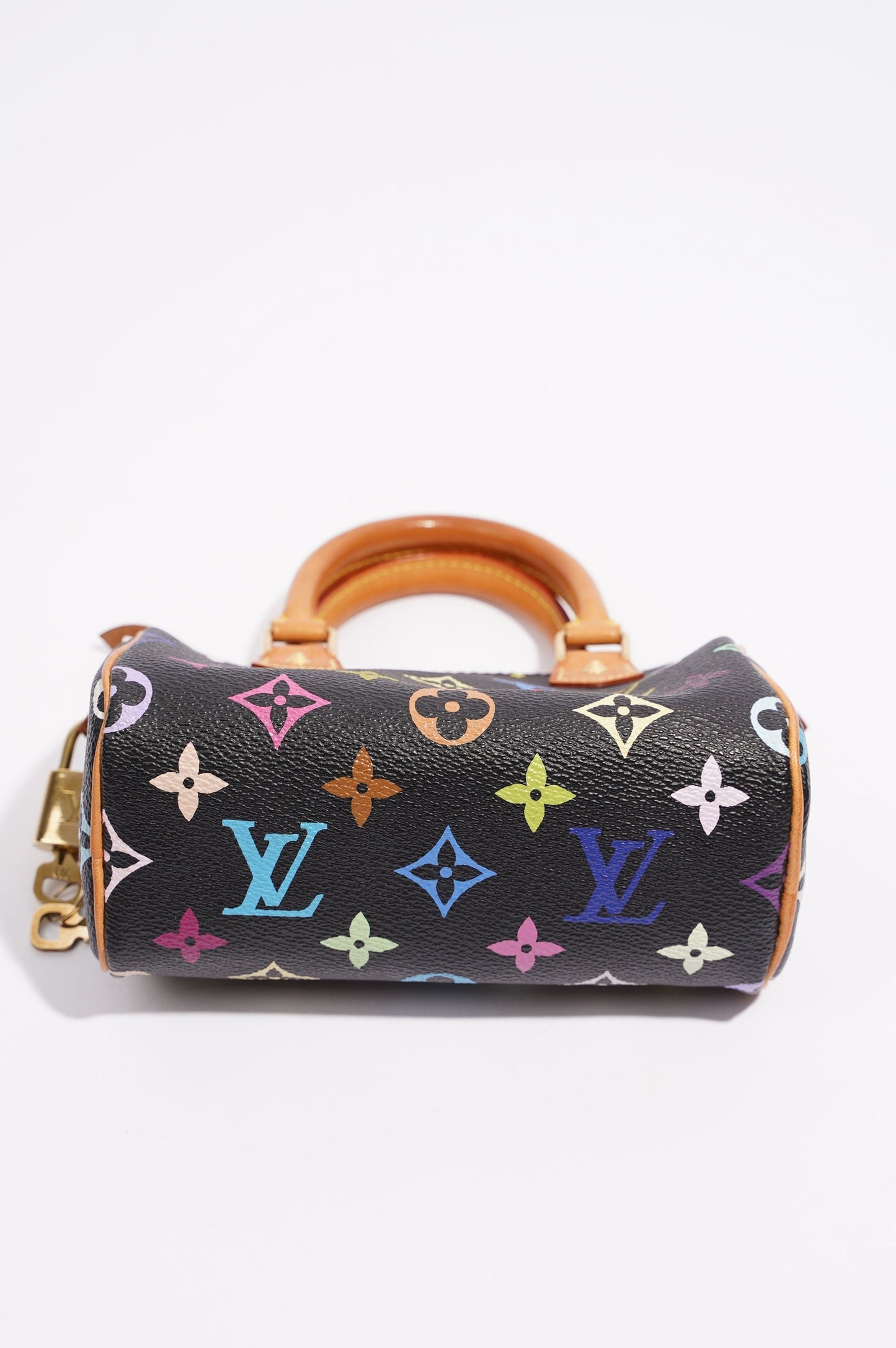 Louis Vuitton Womens Speedy Handbag Murakami Monogram Canvas Nano