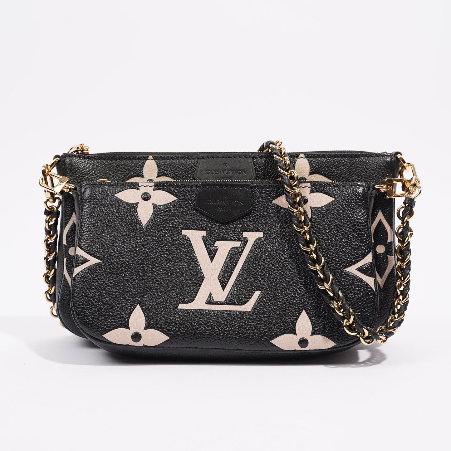 Louis Vuitton Womens Multi Pochette Accessoire Black / Beige