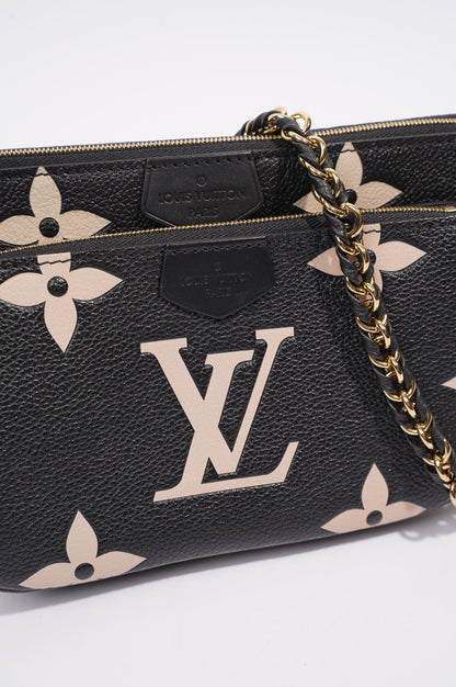 Louis Vuitton Womens Multi Pochette Accessoire Black / Beige