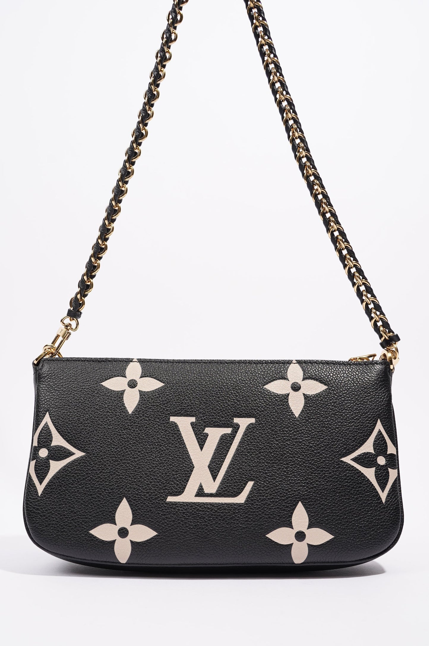 Louis Vuitton Womens Multi Pochette Accessoire Black / Beige