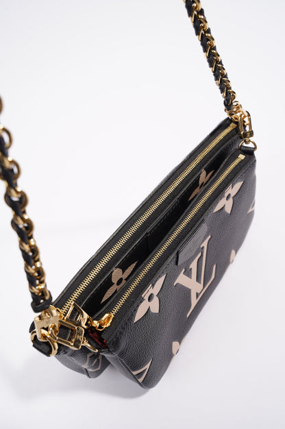 Louis Vuitton Womens Multi Pochette Accessoire Black / Beige