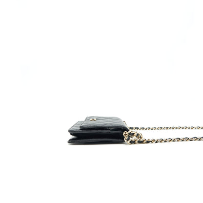CHANEL WALLET ON CHAIN IN LAMBSKIN WITH CHARMS IN LGHW
