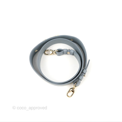 Christian Dior My ABCDior Lady Dior Grey Blue Lambskin Gold Hardware