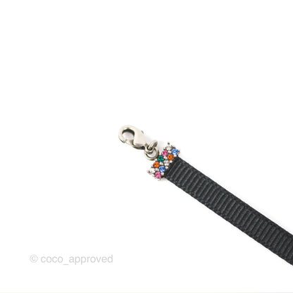 Christian Dior Ribbon Strass J'Adior Choker Necklace