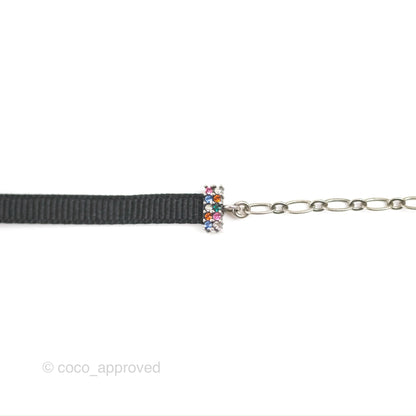 Christian Dior Ribbon Strass J'Adior Choker Necklace