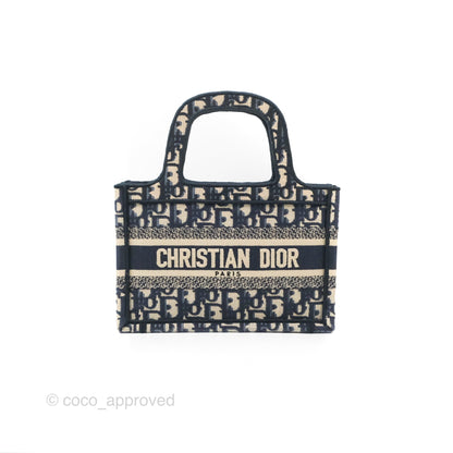 Dior Mini Book Tote Blue Oblique
