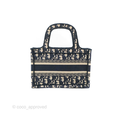 Dior Mini Book Tote Blue Oblique
