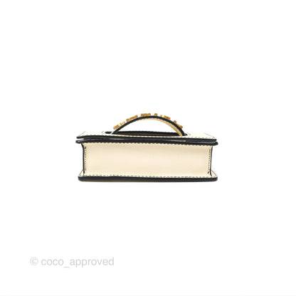 Christian Dior Mini J'Adior Chain Flap Bag White Grained Calfskin