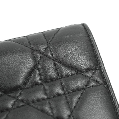 Dior Lady Dior Flap Card Holder Black Cannage Lambskin