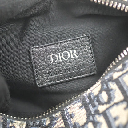 Dior Men's Mini Roller Messenger Bag Oblique Jacquard