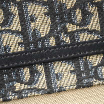 Christian Dior Saddle Chain Pouch Navy Oblique Jacquard