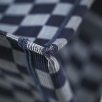 Dior Large Book Tote Checkered Navy