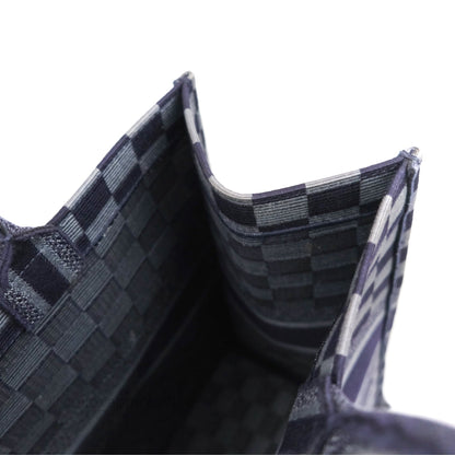 Dior Large Book Tote Checkered Navy