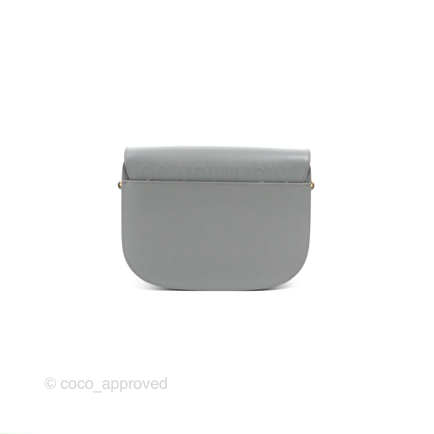 Christian Dior Medium Bobby Flap Stone Grey Box Calfskin