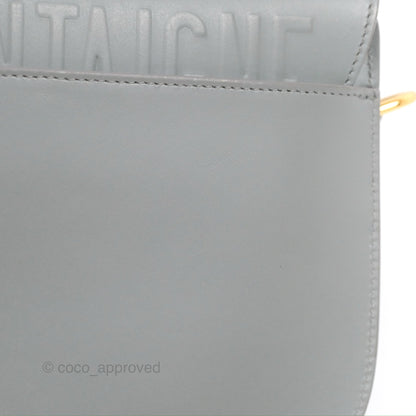 Christian Dior Medium Bobby Flap Stone Grey Box Calfskin