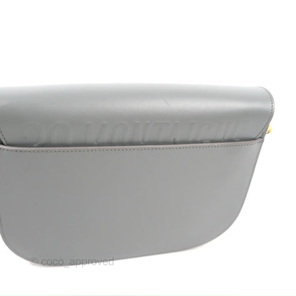 Christian Dior Medium Bobby Flap Stone Grey Box Calfskin
