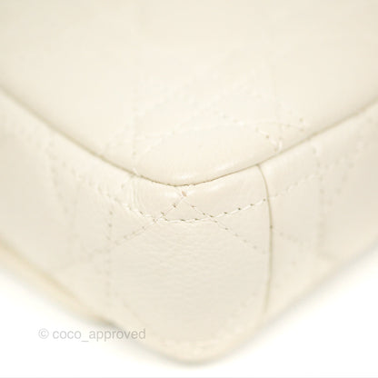 Dior Caro Pouch with Chain Latte Supple Cannage Calfskin