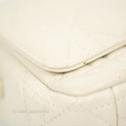 Dior Caro Pouch with Chain Latte Supple Cannage Calfskin