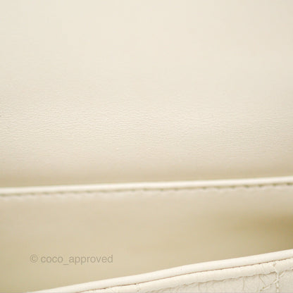 Dior Caro Pouch with Chain Latte Supple Cannage Calfskin