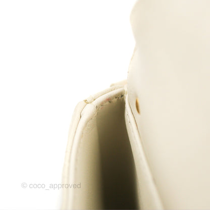 Dior Caro Pouch with Chain Latte Supple Cannage Calfskin