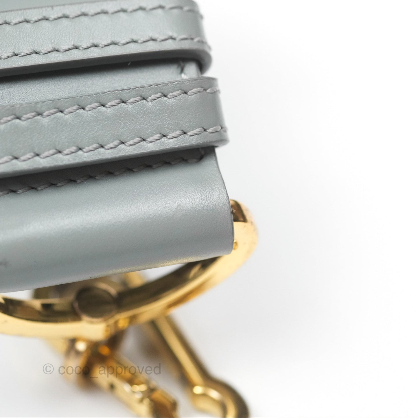 Christian Dior 30 Montaigne Box Bag Grey Calfskin