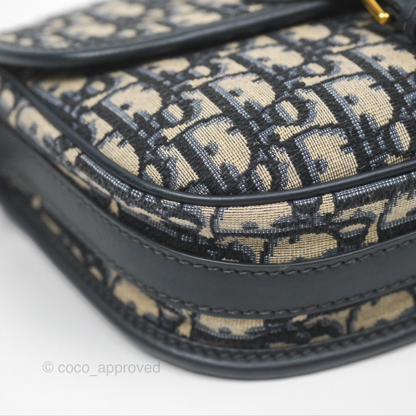 Dior Medium Bobby Bag Blue Oblique Jacquard Canvas