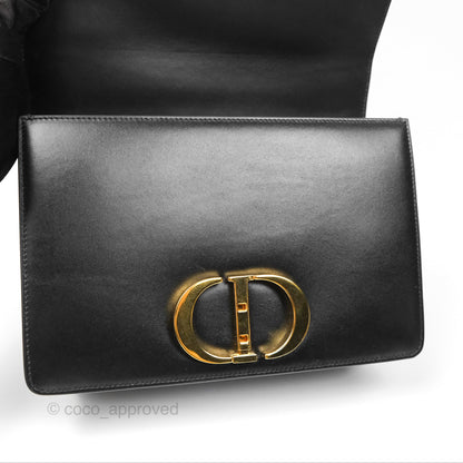 Dior 30 Montaigne Bag Black Box Calfskin