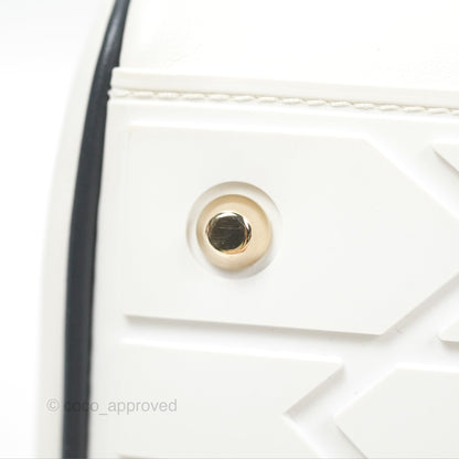 Dior Small Dior Vibe Zip Bowling Bag White Navy
