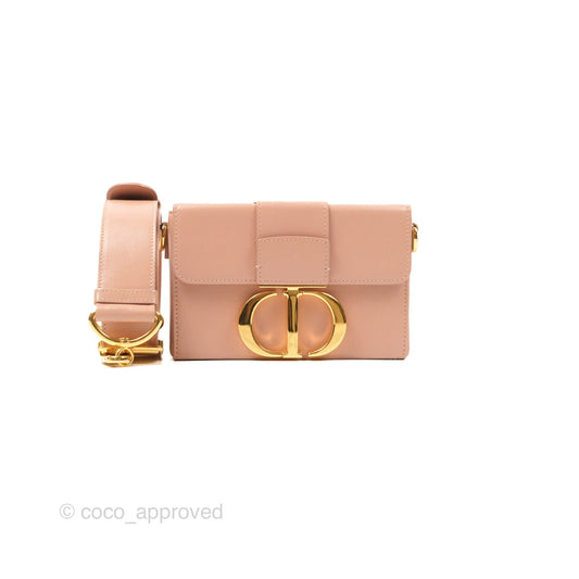 Christian Dior 30 Montaigne Beige Calfskin Box Bag