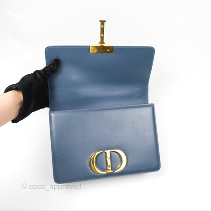 Dior 30 Montaigne Bag Blue Box Calfskin