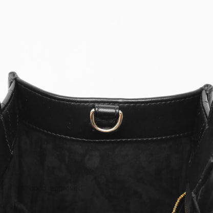 Dior Small Dior Book Tote Black Macrocannage Calfskin Gold Hardware