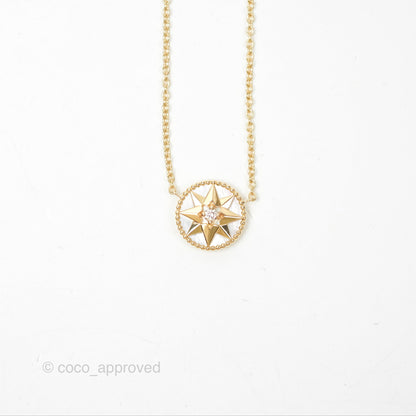 Dior Rose des Vents Necklace Yellow Gold Diamond Mother-of-Pearl