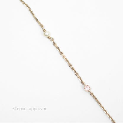 Christian Dior Double Necklace Bee Star Clover Crystals Pearls Gold Tone