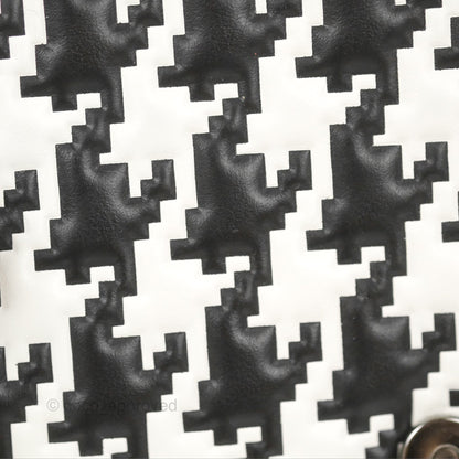 Christian Dior Bobby East-West Bag Black And White Houndstooth Embossed Calfskin