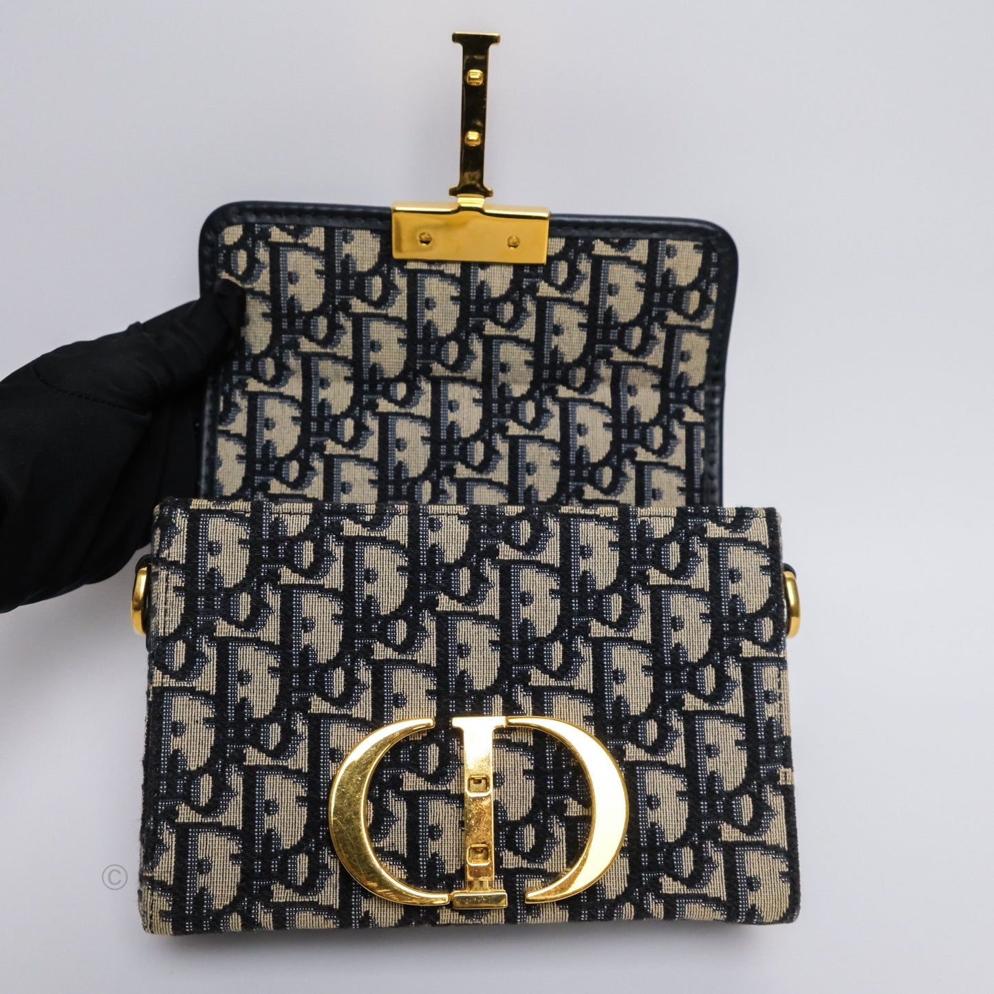 Christian Dior 30 Montaigne Oblique Jacquard Box Bag